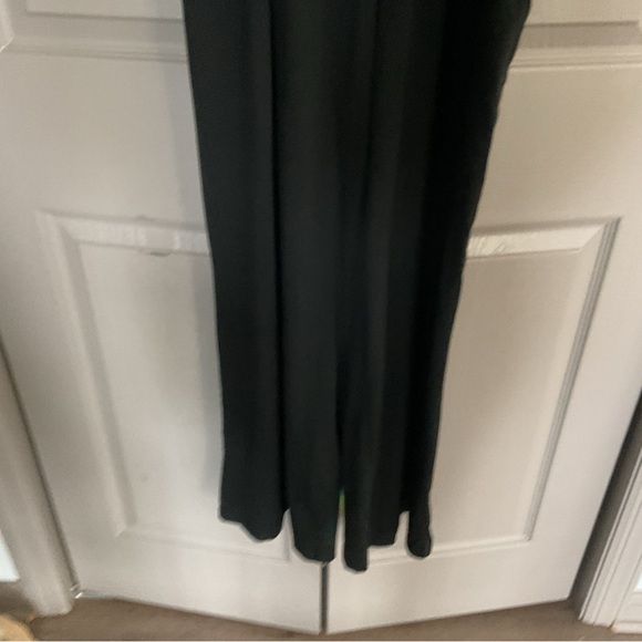 Black Palazzo Jumpsuit with Smocked Bodice - Picture 5 of 9